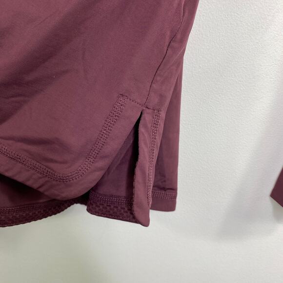 Zuda Z-Sol Eggplant Red Purple Drape Front Cardigan Women's Size XX-Small XXS - Picture 6 of 8